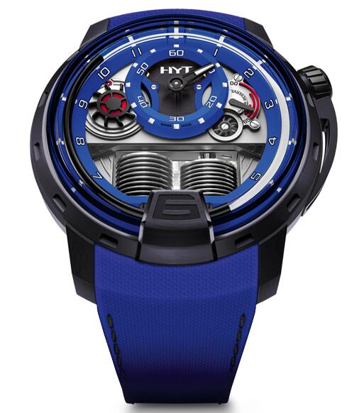 Replica HYT H1 colorblock-blue 148-TT-80-NF-FB watch